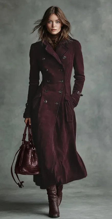 Justine | Manteau long ceinturé