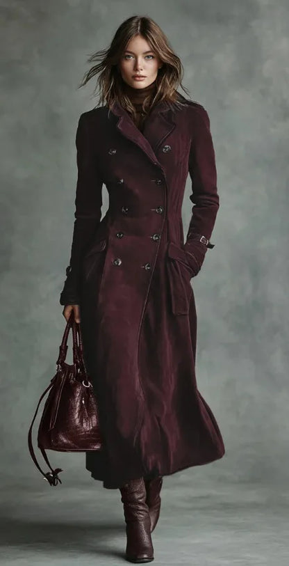 Justine | Manteau long ceinturé