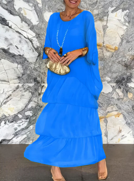 Marthe | Robe fluide à volants