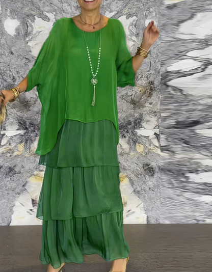 Marthe | Robe fluide à volants
