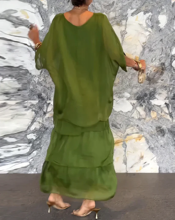 Marthe | Robe fluide à volants