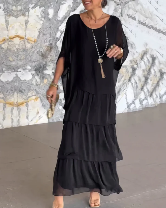Marthe | Robe fluide à volants