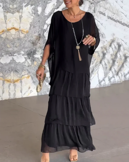 Marthe | Robe fluide à volants