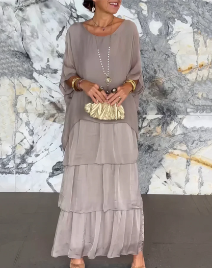Marthe | Robe fluide à volants