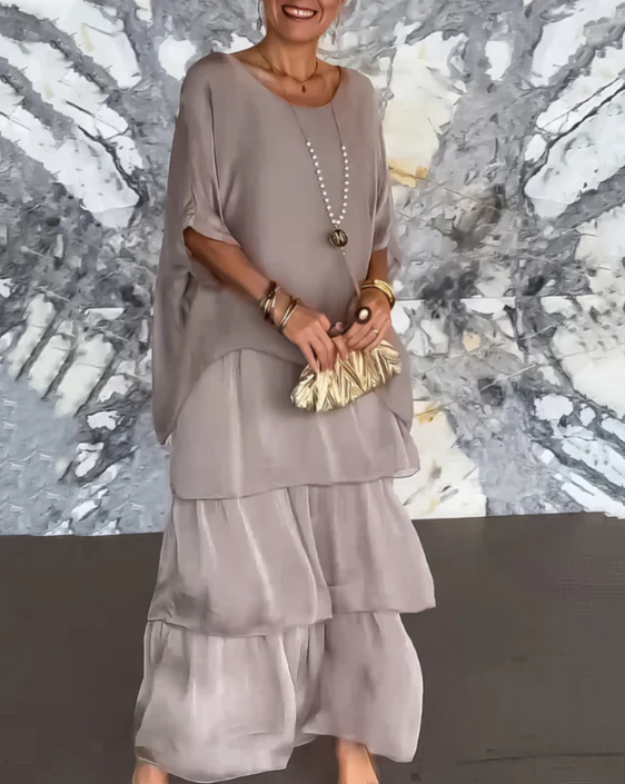 Marthe | Robe fluide à volants