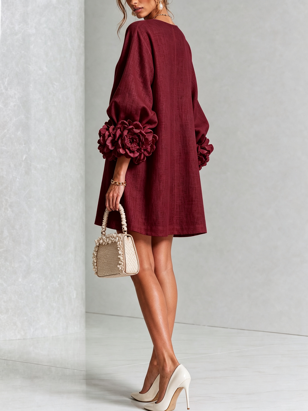 Mathilde | Robe fleurie boutonnée