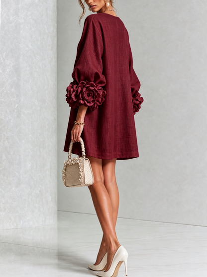 Mathilde | Robe fleurie boutonnée