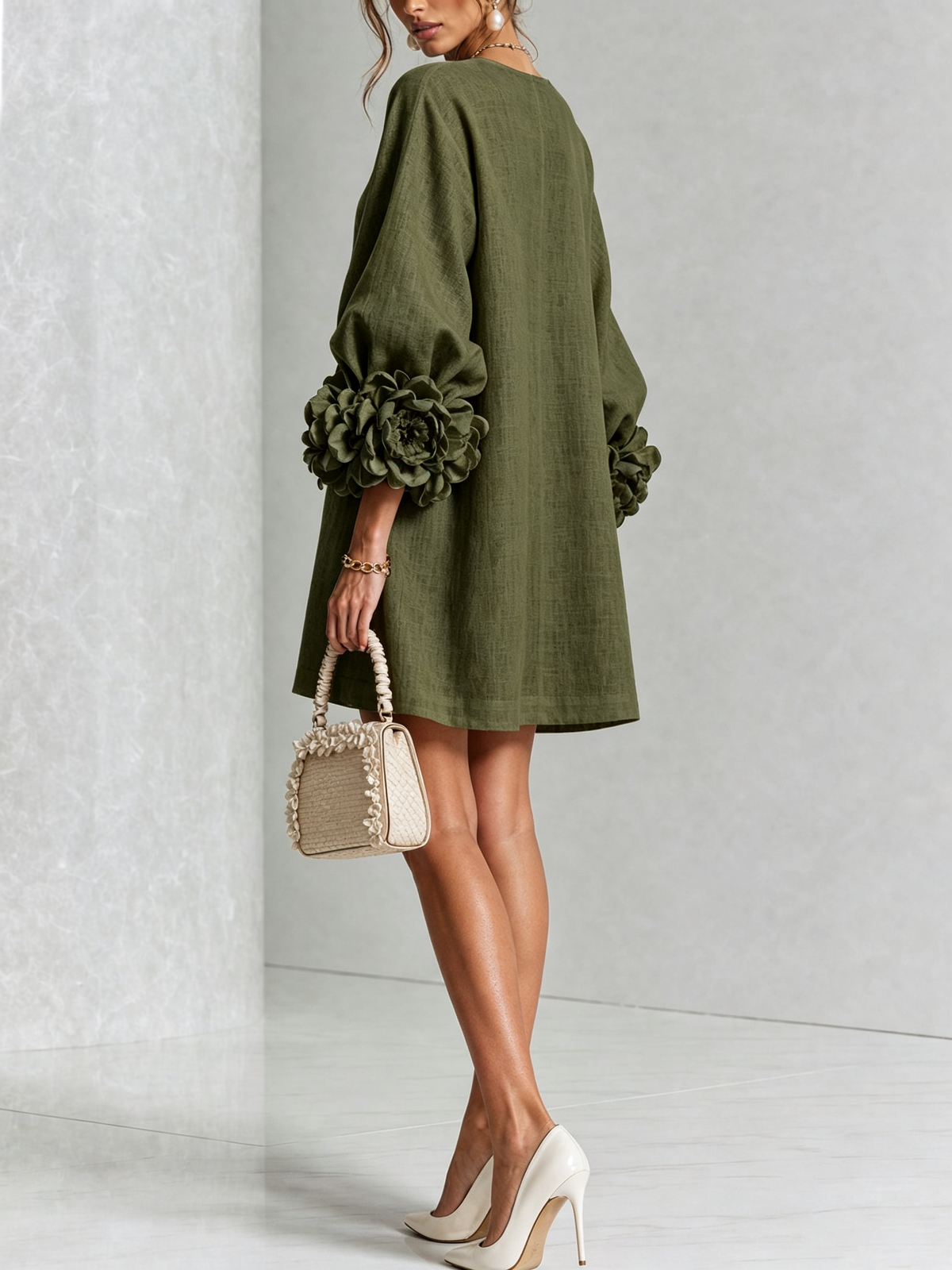 Mathilde | Robe fleurie boutonnée