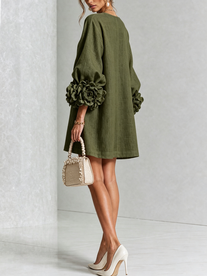 Mathilde | Robe fleurie boutonnée