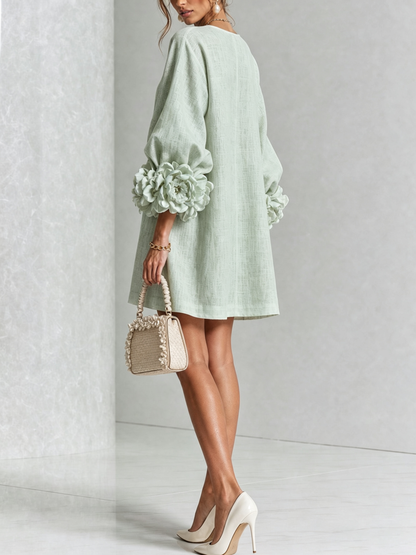 Mathilde | Robe fleurie boutonnée