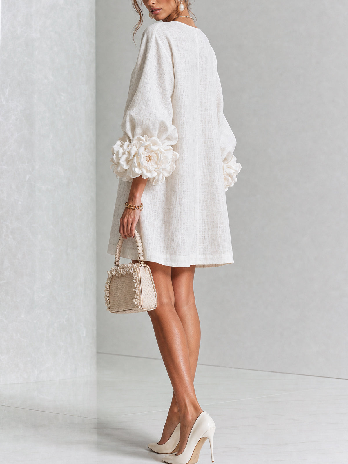 Mathilde | Robe fleurie boutonnée