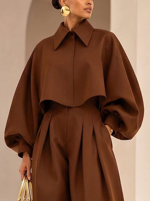 Axelle | Ensemble sculptural marron