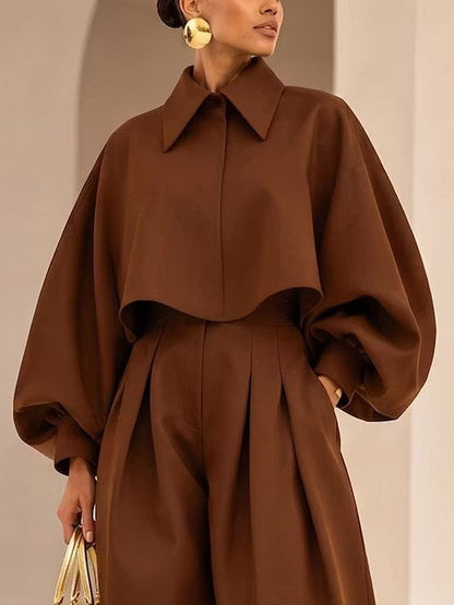 Axelle | Ensemble sculptural marron