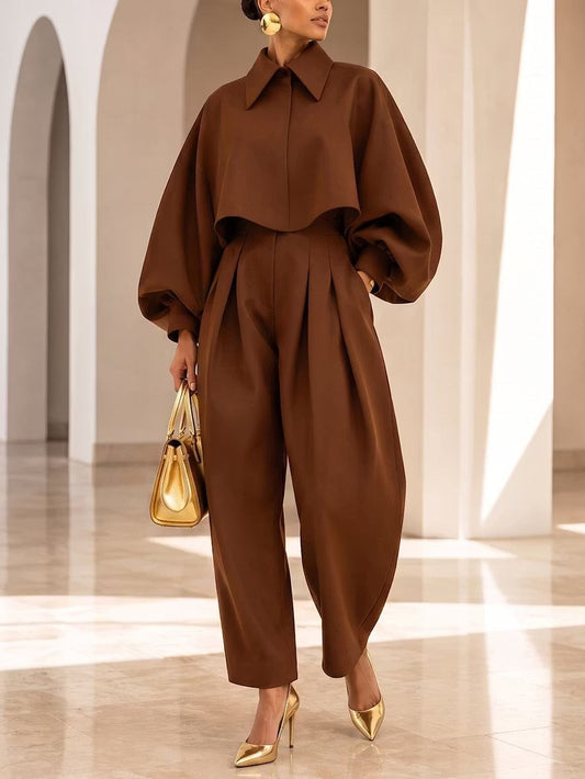Axelle | Ensemble sculptural marron
