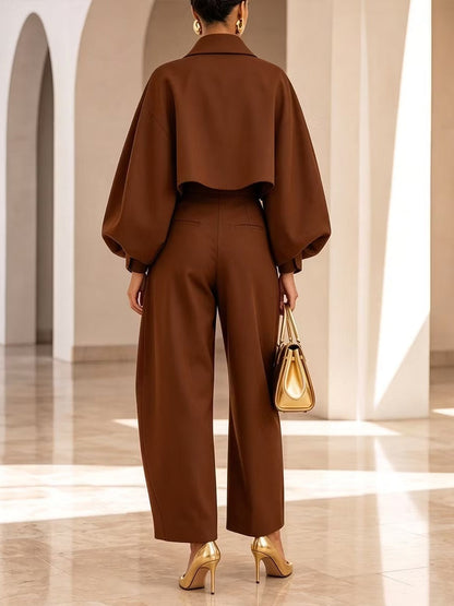 Axelle | Ensemble sculptural marron