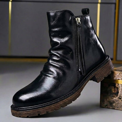 Bastille | Bottes vintage cirées