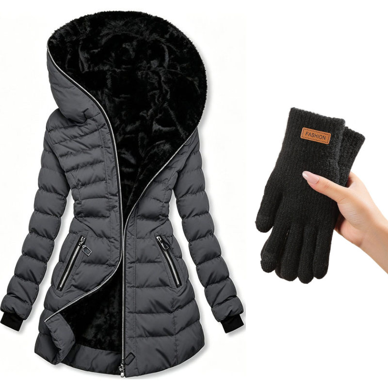 Gabrielle | Manteau hiver capuche isolé