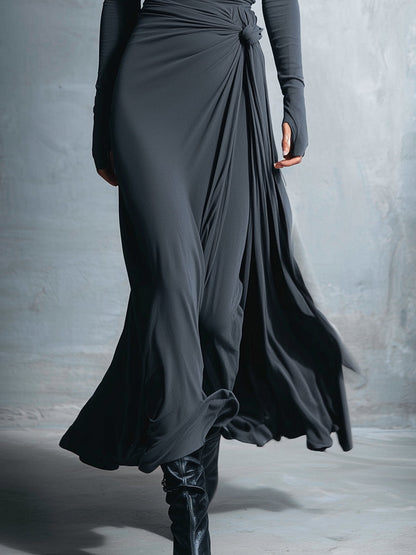 Zoé | Robe maxi drapée fluide