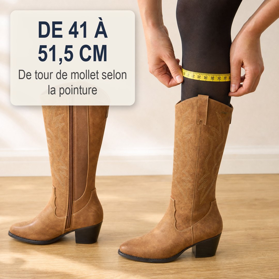 Eugénie | Bottes tige élargie