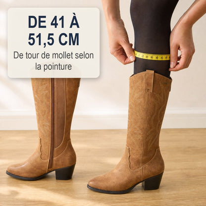 Eugénie | Bottes tige élargie