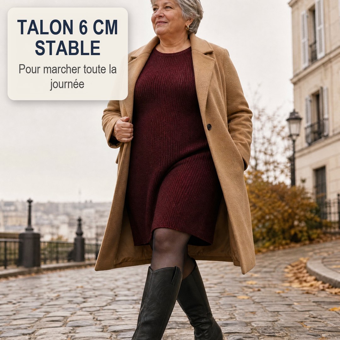 Eugénie | Bottes tige élargie