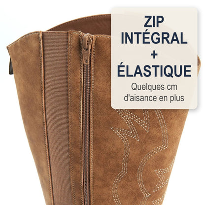 Eugénie | Bottes tige élargie