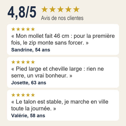 Eugénie | Bottes tige élargie