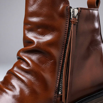 Bastille | Bottes vintage cirées