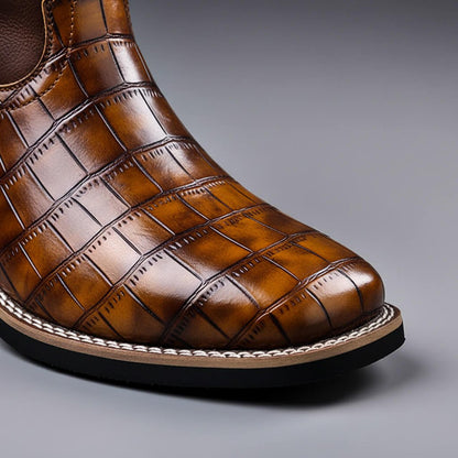 Rivoli | Bottes western effet croco