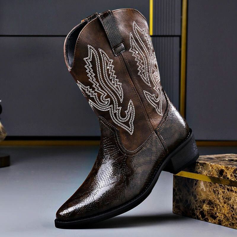 Belleville | Bottes vintage grainées