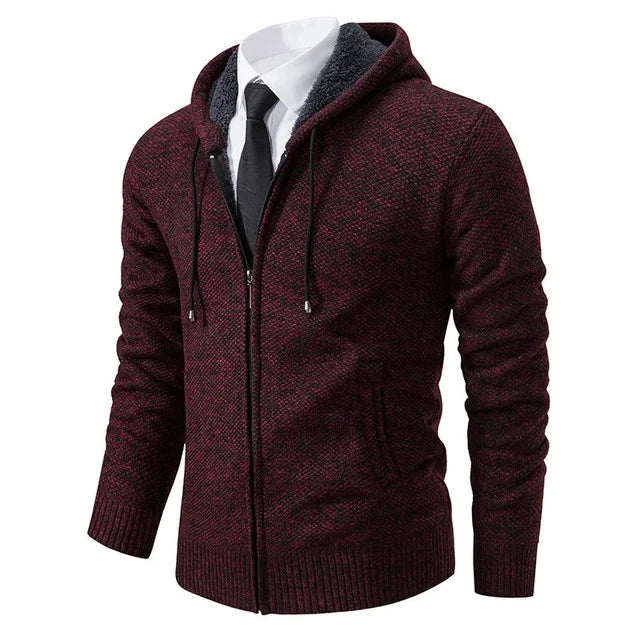 Alain | Cardigan zippé à capuche