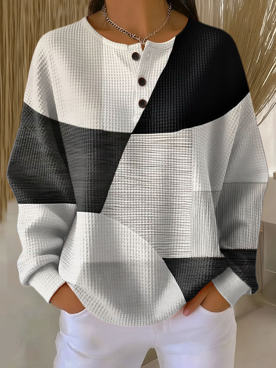 Clara | Pull tricot waffle chaud