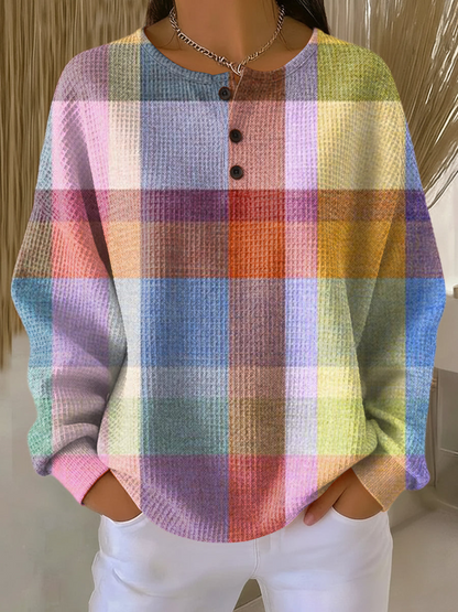 Clara | Pull tricot waffle chaud