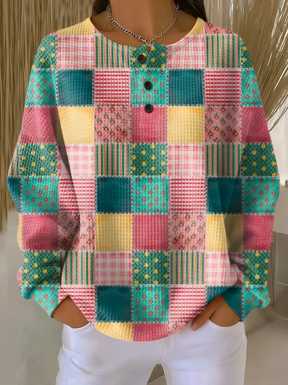 Clara | Pull tricot waffle chaud