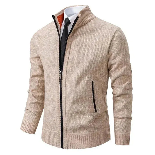 Léon | Cardigan col montant zippé