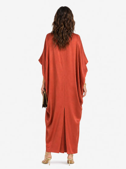 Charlotte | Robe longue satinée fluide