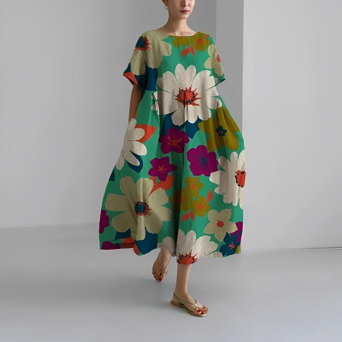 Aurélie | Robe bohème à fleurs