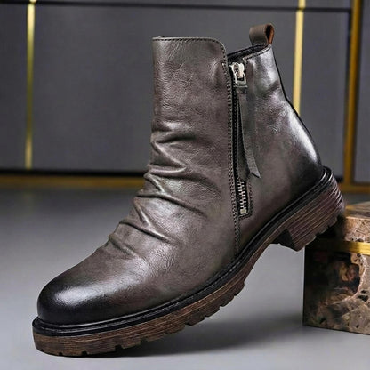 Bastille | Bottes vintage cirées
