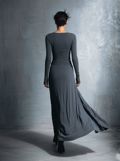 Zoé | Robe maxi drapée fluide