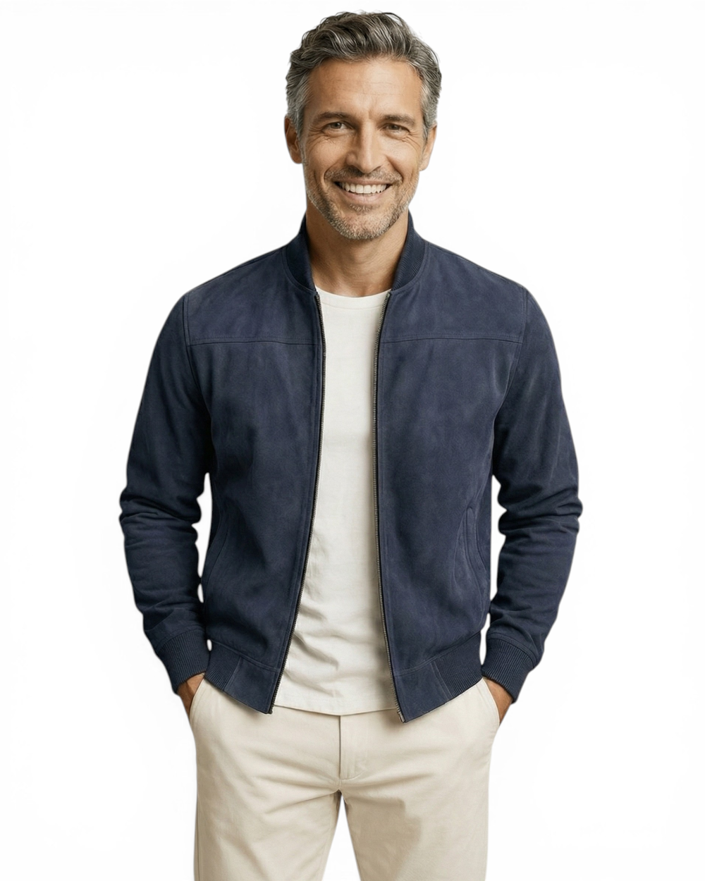 Alexandre | Veste boutonnée suédine