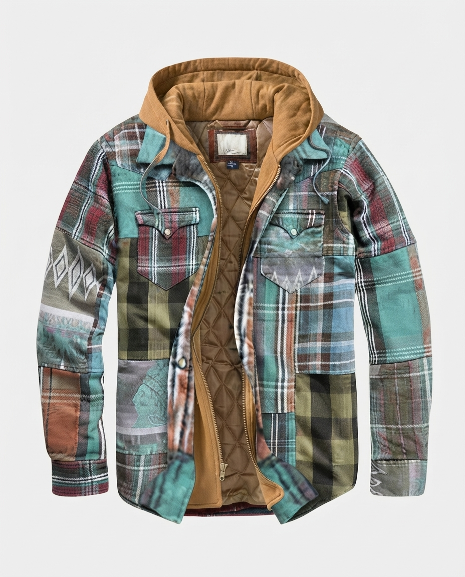 Eugène | Veste patchwork à carreaux