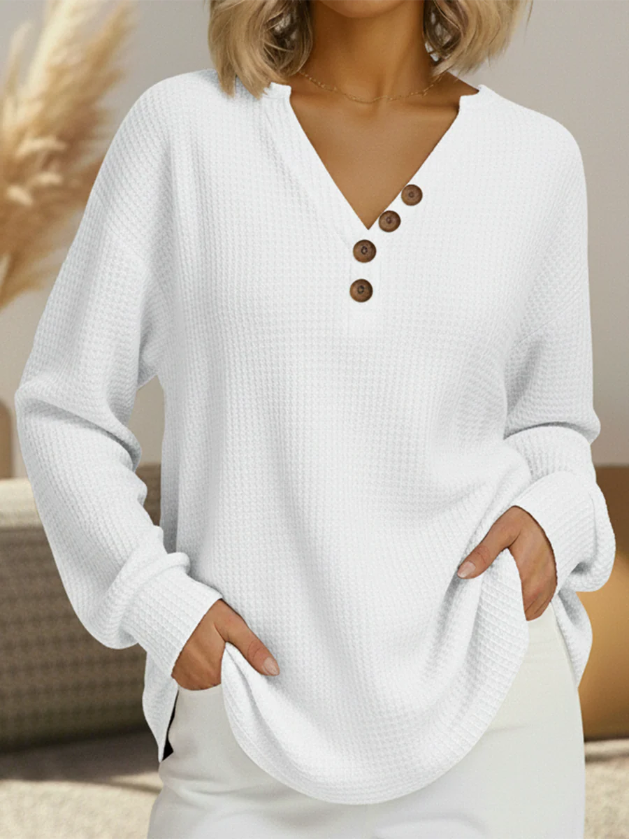 Clara | Pull tricot waffle chaud