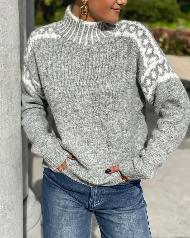Clara | Pull tricot waffle chaud