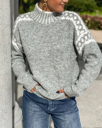 Clara | Pull tricot waffle chaud