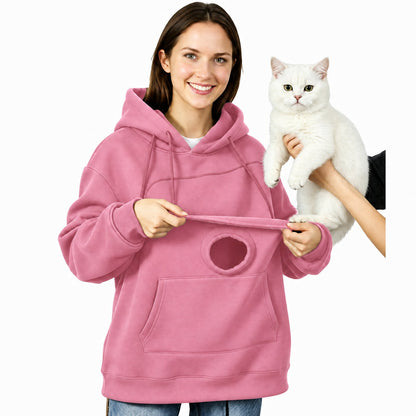 Domitille | Sweat à poche chat