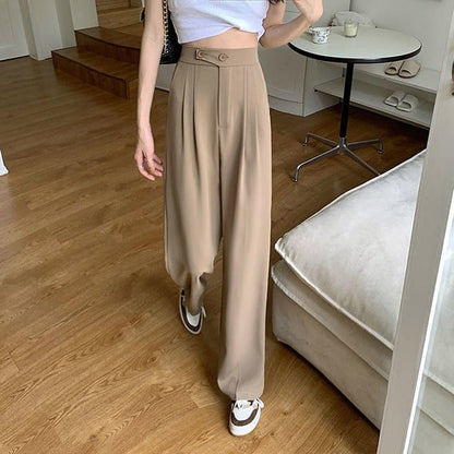 Cécile | Pantalon large taille haute