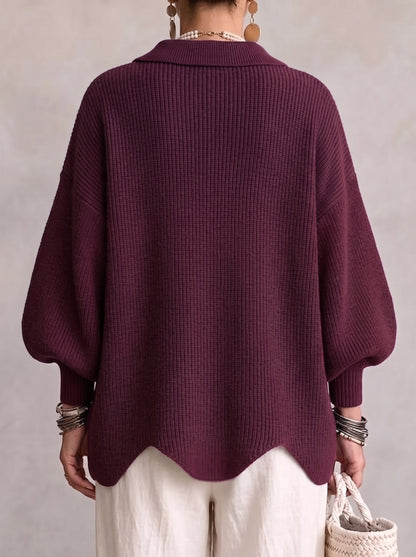 Delphine | Cardigan à boutons dorés