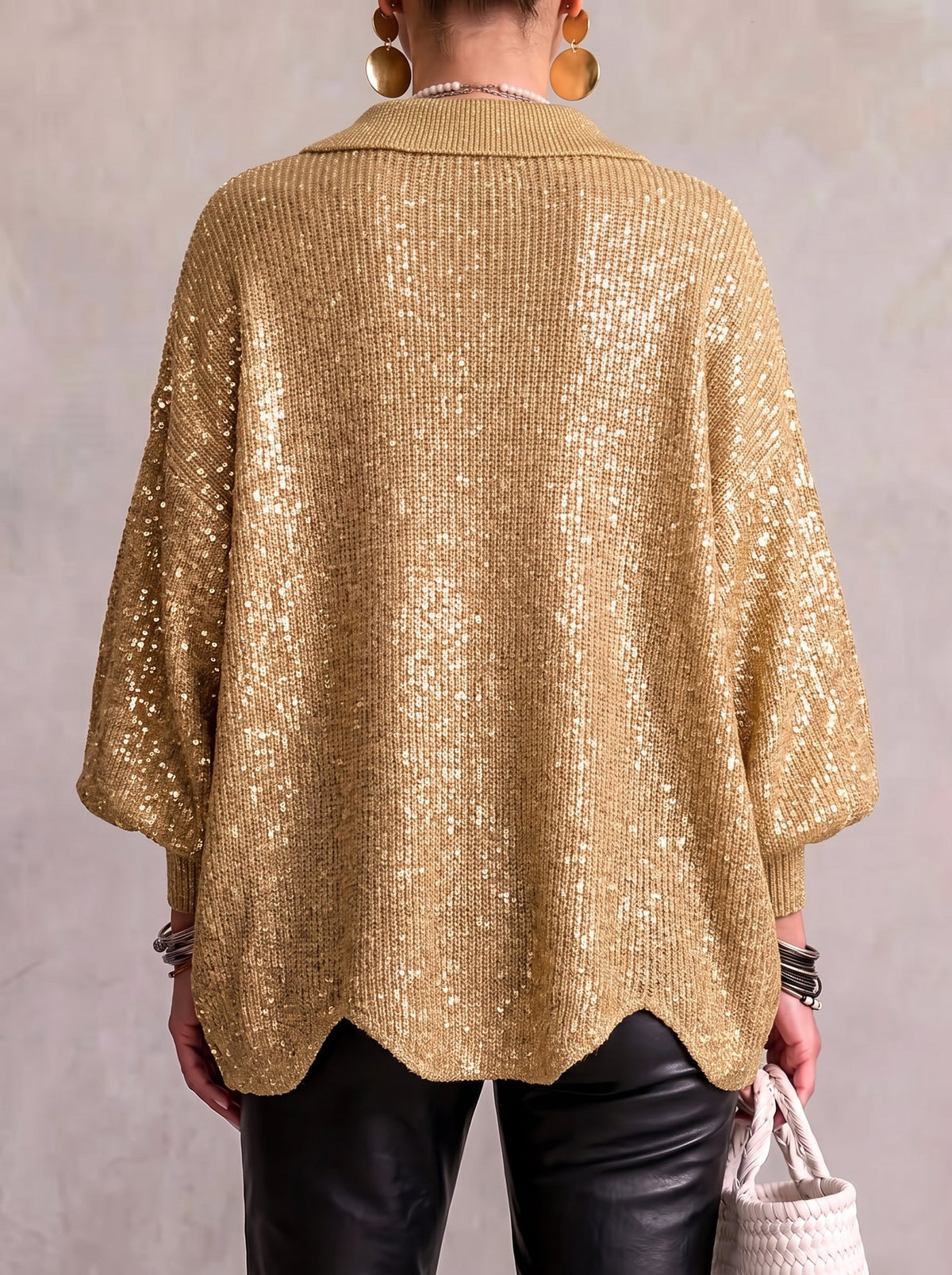 Delphine | Cardigan à boutons dorés