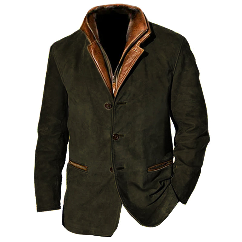 Augustin | Veste suédine col doublé