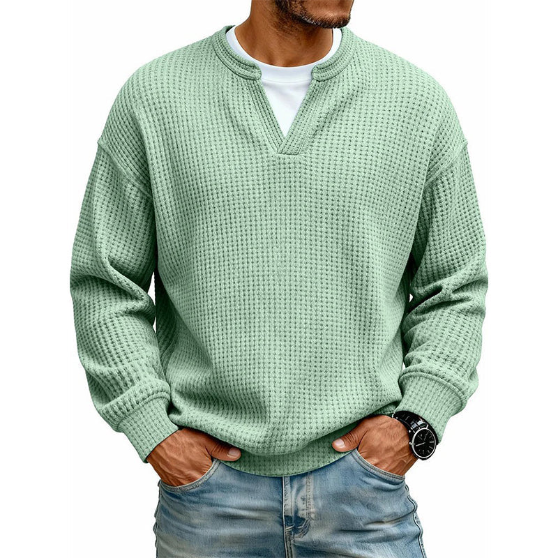 Célestin | Pull gaufré à col superposé